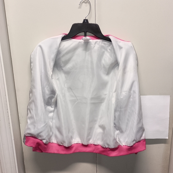 JOJO SIWA BOX EXCLUSIVE Silver Bomber Jacket Never Worn Size M - Picture 5 of 7